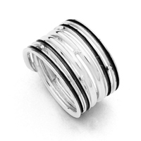 DUR Schmuck Ring *Strömung* Silber 925/- (R4871) Gr.54