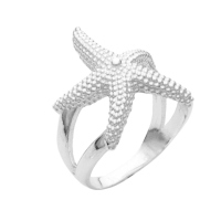 DUR Schmuck Ring Seestern Silber 925/- (R4570)