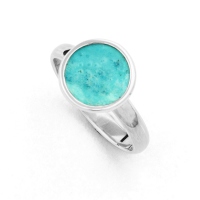 DUR Schmuck Ring (schmal) Patina mit Kupfer, Silber 925/- (R4857)