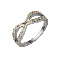 UVP 69,90€ - DUR Schmuck Ring "Infinity" Strandsand, 925/- Silber rhodiniert (R4922)