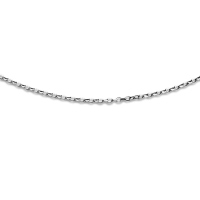 DUR Schmuck geschliffene Ankerkette Silber 925/- rhodiniert (K2246)