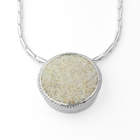 UVP 59,90€ DUR Schmuck Anhänger "Sandburg" Strandsand Silber 925/- (P3097)