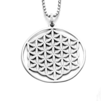 UVP 69,90€ Dur Schmuck großer Anhänger BLUME DES LEBENS Silber 925/- (P2880)