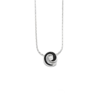 UVP 79,90€ DUR Schmuck Kette LAVAFUNKELN, Silber 925/- Haferkornkette mit Zirkonstein K2423