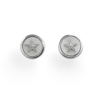 UVP 99,00€ DUR Schmuck Ohrstecker SEESTERN/PERLMUTT, Strandsand, Silber 925/- rhodiniert (O5023)