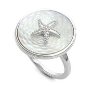 UVP 129€ DUR Schmuck Ring SEESTERN/PERLMUTT ,Silber 925/- (R5136)