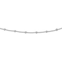 DUR Schmuck Ankerkette mit Silberkugeln aus 925er Sterling-Silber (K2475)