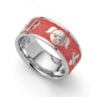 UVP 129,-€ - DUR Schmuck Ring MÄDCHEN 925/- Sterlingsilber Steinsand rhodiniert (R5194)