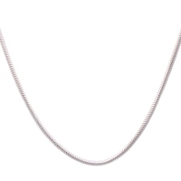 DUR Schmuck Schlangenkette, 1,2 mm Silber 925/- rhodiniert (K2254)