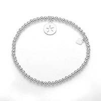 Dur Schmuck Kugelarmband SEESTERN Silber 925/- 19,5cm (A1567)