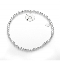 Dur Schmuck Kugelarmband KOMPASS Silber 925/- 19,5cm (A1567)