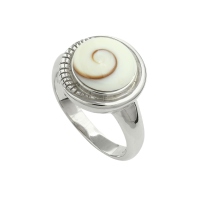 DUR Schmuck Ring MEERESAUGE, Silber 925/- rhodiniert (R4893)