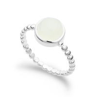 DUR Schmuck Ring MONDSTEIN Silber 925/- (R4654)