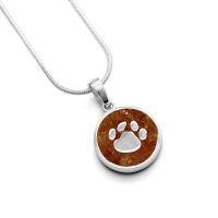 DUR Schmuck Anhänger LUCKY DOG Bernstein, Silber 925/- rhodiniert (P3514)