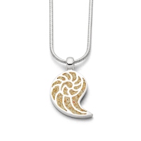 DUR Schmuck Anhänger kleiner SANDNAUTILUS Strandsand, Silber 925/- ( P3578 )