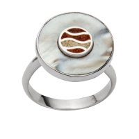 UVP 97€ DUR Schmuck Damen Ring STRANDLUST Silber 925/- rhodiniert (R5405) Größe variabel