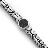 UVP 359€ DUR Schmuck Armband Mein Strand Silber 925/- Oxidiert - Lavasand (A1592)