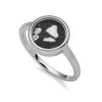 DUR Schmuck Damen Ring Lavasturm Lavasand ,Silber 925/- rhodiniert (R4790)