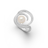 DUR Schmuck Ring WINDBRAUT, Perle, Silber 925/- (R5409)