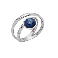 DUR Schmuck Ring KYANIT Silber 925/- rhodiniert (R5457)