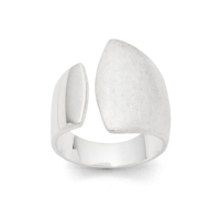 DUR Schmuck Ring " Jill " Silber 925/- poliert, gekratzt (R4198)