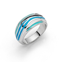 DUR Schmuck Ring OCEAN, Silber 925/- rhodiniert (R4901)