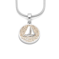 DUR Schmuck Anhänger AHOI Strandsand, Silber 925/- rhodiniert (P3709 )