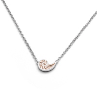 DUR Schmuck Damen Kette SANDNAUTILUS, 925er Silber Länge ca. 420 MM (K2519)