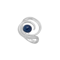 DUR Schmuck Ring WINDBRAUT, Kyanit, Silber 925/- (R5456)