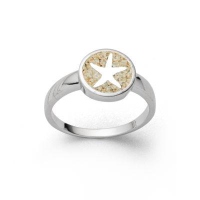 DUR Schmuck Ring TRAUM Strandsand, Silber 925/- (R5584)