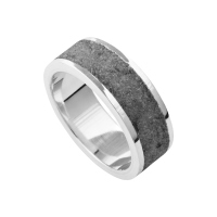 UVP 79,90€ - DUR Schmuck Ring STEINSAND anthrazit, Silber 925/- rhodiniert (R4919)