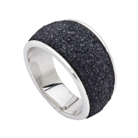 UVP 59,90€ DUR Schmuck Ring SANDVENUS Lavasand, Silber 925/- poliert (R4499)