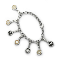 DUR Schmuck Charm Strandsand, Silber 925/- rhodiniert (F156)