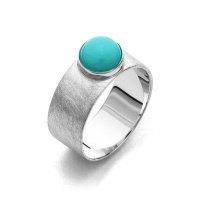 DUR Schmuck Ring BETTY Türkis, Silber 925/- (R4656)