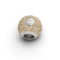 DUR Schmuck Bead STRANDSAND, Silber 925/- rhod. (P3192) Wechselperle