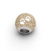 DUR Schmuck Bead LUCKY DOG Strandsand, Silber 925/- rhod. (P3413) Wechselperle