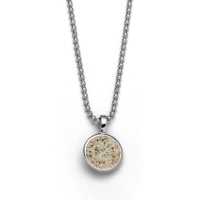 DUR Schmuck Kette SANDSCHALE 2.0 Strandsand, Silber 925/- rhodiniert 42cm (K2603)