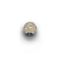 DUR Schmuck Bead WELLE Strandsand, Silber 925/- rhod. (P3823) Wechselperle