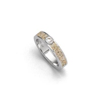 DUR Schmuck Damen Ring VENUS Strandsand, Zirkonia, Silber 925/- rhodiniert (R5619)