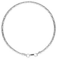 Dur Schmuck Haferkornarmband Silber 925/- verschiedene Längen(A1135)