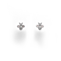 DUR Schmuck Damen Ohrstecker BIENE Silber 925/- rhodiniert (S1473)