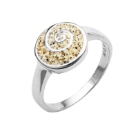 DUR Schmuck Ring SANDSPIRALE Strandsand, Silber 925/- rhodiniert (R4671)