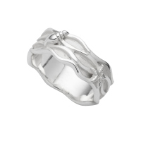 DUR Schmuck Ring Strandwellen 2.0 Silber 925/- anlaufgeschützt (R5691)