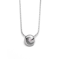 UVP 49,90€ - DUR Schmuck Kette SCHNECKE ZIRKONIA Silber 925/- rhodiniert (K2407)