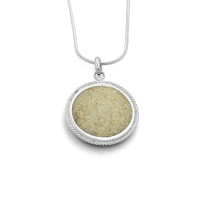 UVP 59,90€ DUR Schmuck Anhänger INSELTRAUM Strandsand oder Patina Silber 925/- (P3099) beidseitig tragbar !