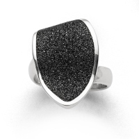 DUR Schmuck Damen Ring LAVAINSEL Silber 925/- rhodiniert verstellbar (R5708)