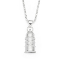 DUR Schmuck Anhänger LEUCHTTURM Silber 925/- (P826) 40mm x 10mm