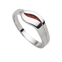 DUR Schmuck Ring SILBERSCHWEIF Koralle Silber 925/- rhod. (R5703)