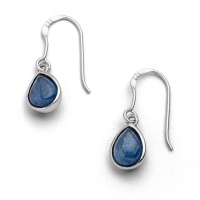 DUR Schmuck Damen Ohrhänger BLAUE LAGUNE Kyanit, Silber 925/- rhodiniert (O5318)