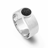 UVP 89,90€ DUR Schmuck Ring mit Lavasand, Silber 925/- rhodiniert (R4743)